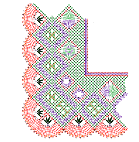 Bobbin lace pattern N°2