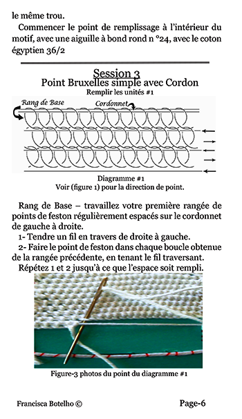 Dentelle à l’aiguille -Petit papillon