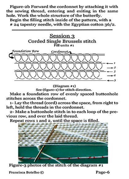 Needle lace-Small Butterfly