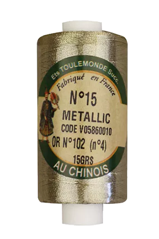 Metallized lace threads