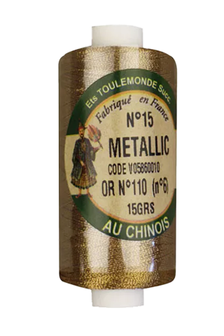 Metallized lace threads