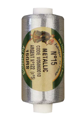 Metallized lace threads