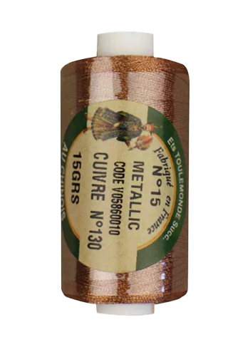 Metallized lace threads