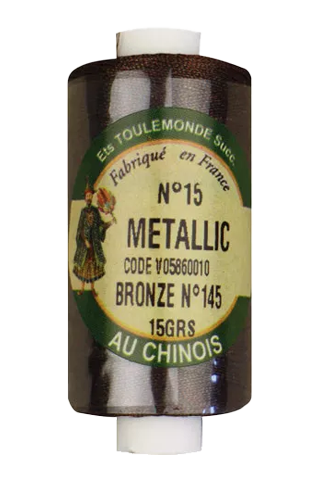 Metallized lace threads